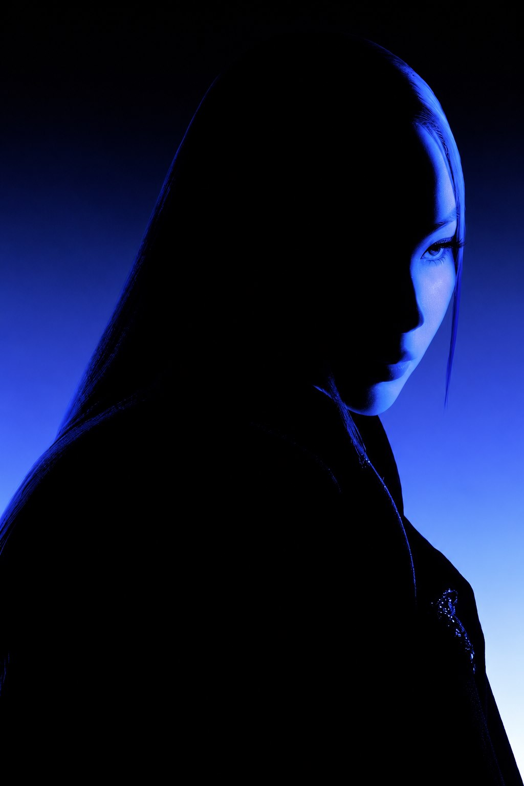Blue fashion editorial